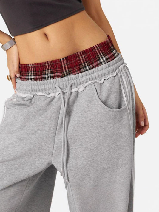 Comfy Striped High Waist Pants