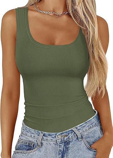 Ribbed Sleveless Tank Top for women