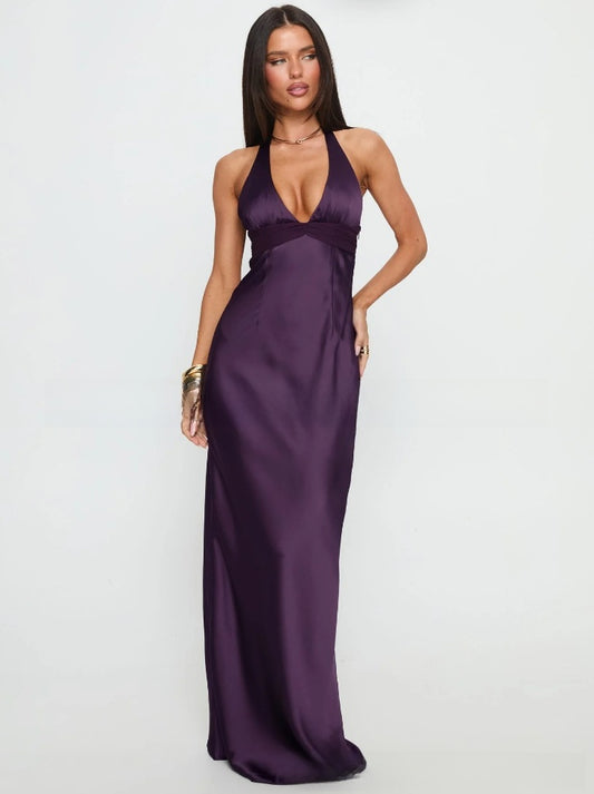 Beautiful Slim Fit Deep V-Neck Dress