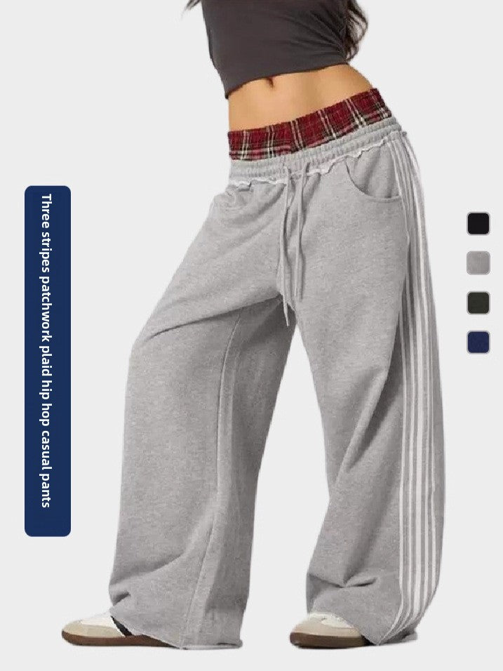Comfy Striped High Waist Pants